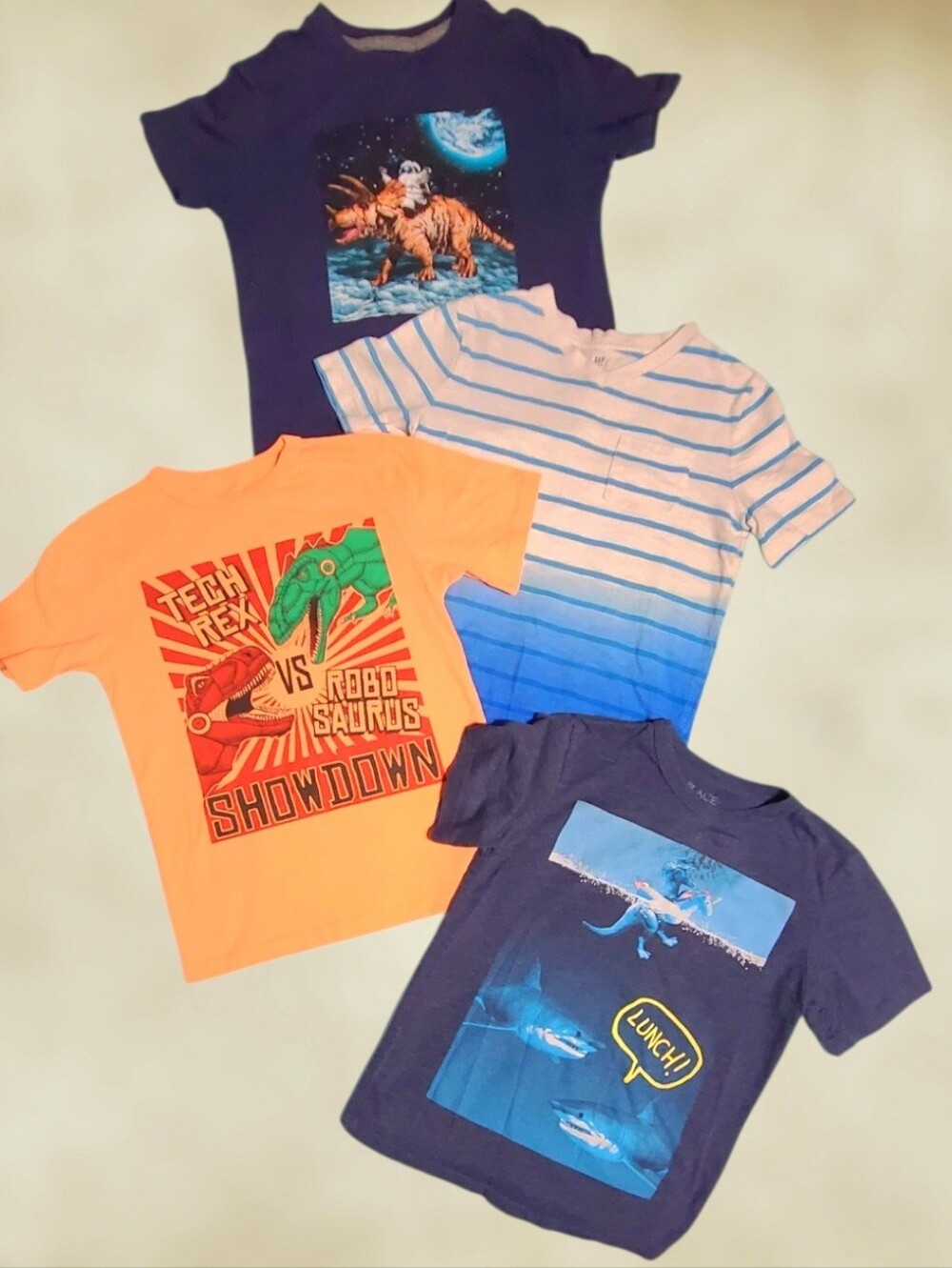 Boys Casual Graphic Tee Bundle - Old Navy, Gap, Place - Size Small